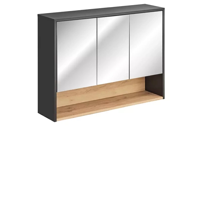 Trzydrzwiowa szafka z lustrem 100 cm UNITY