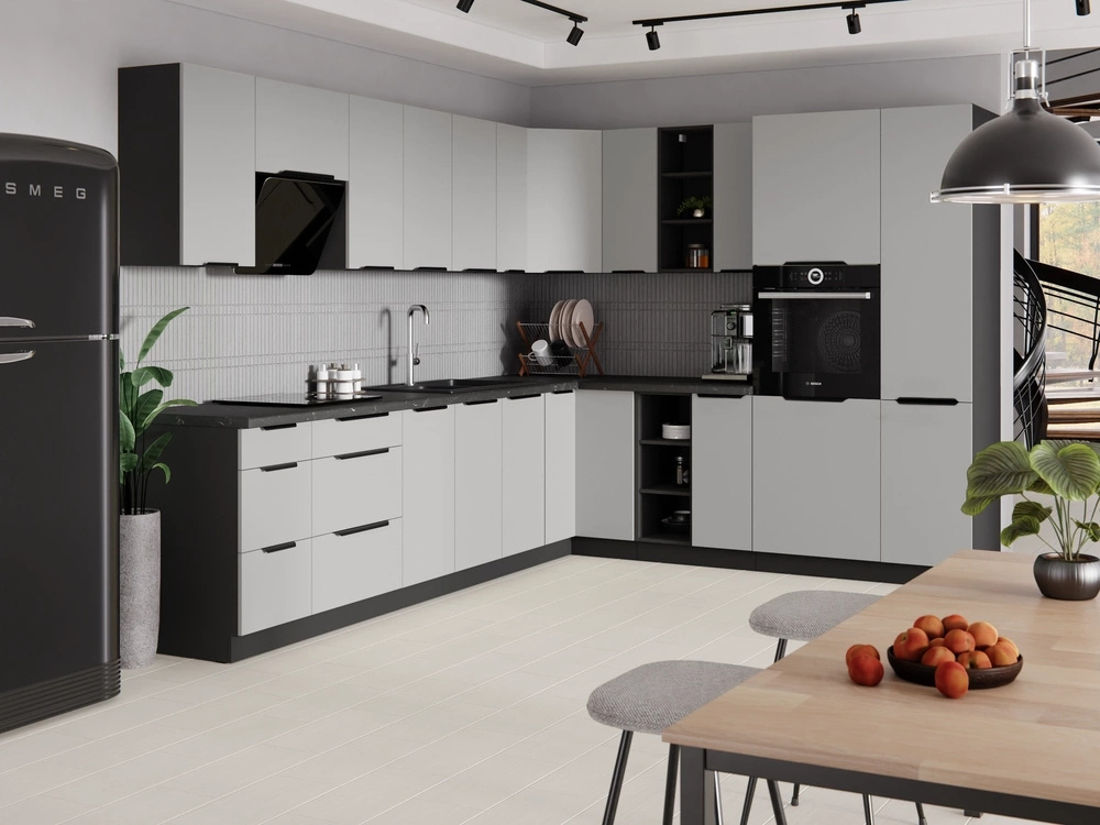 Górna uchylna szafka kuchenna 60 cm ANES kaszmir