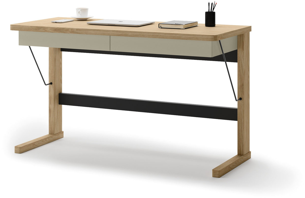 Młodzieżowe biurko z szufladami do pokoju 130 cm OLLIE