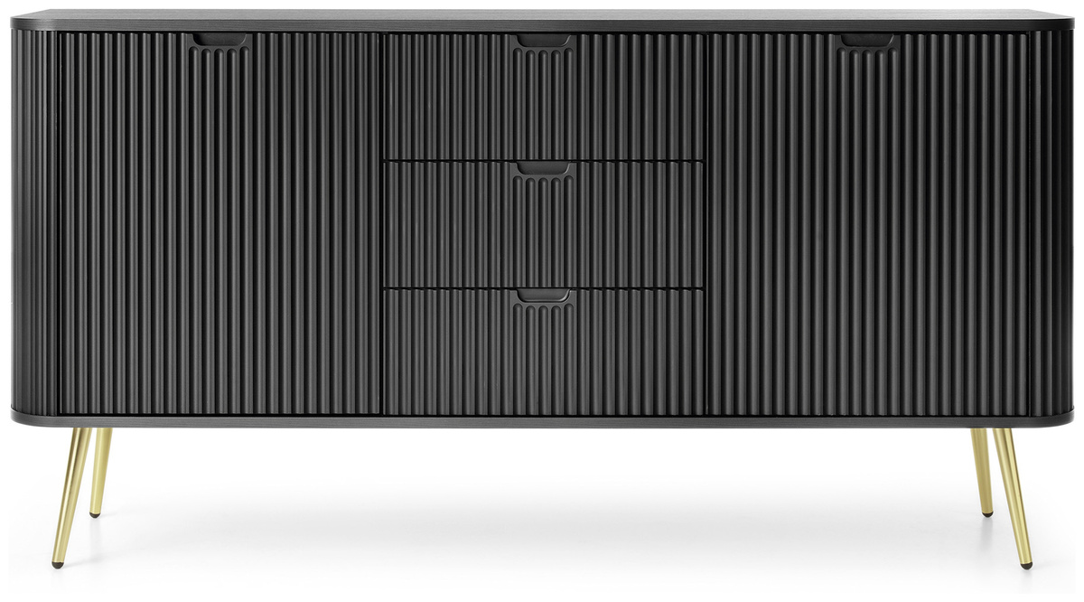 Dwudrzwiowa nowoczesna komoda z szufladami 168 cm do salonu ZENIT