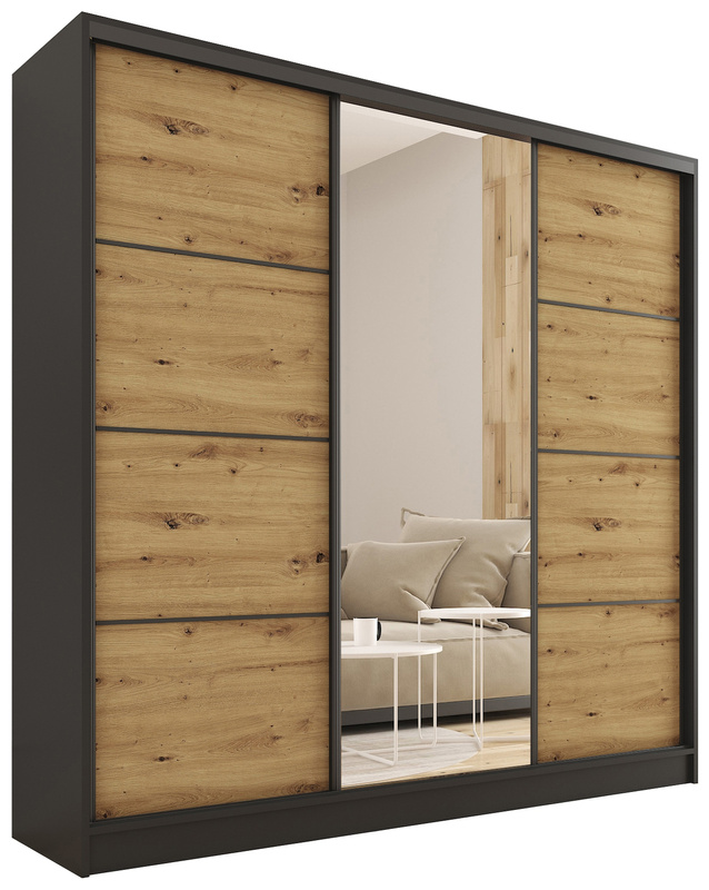 Szafa przesuwna z lustrem 180 cm LOFT