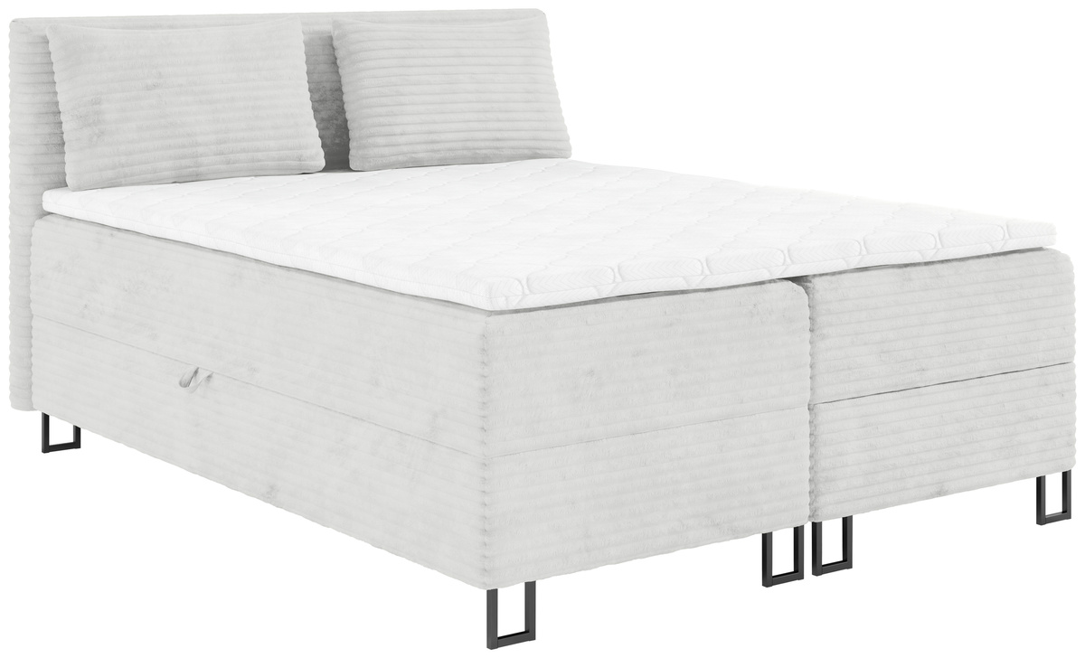 Tapicerowane łóżko dwuosobowe kontynentalne 160x200 cm TESSA