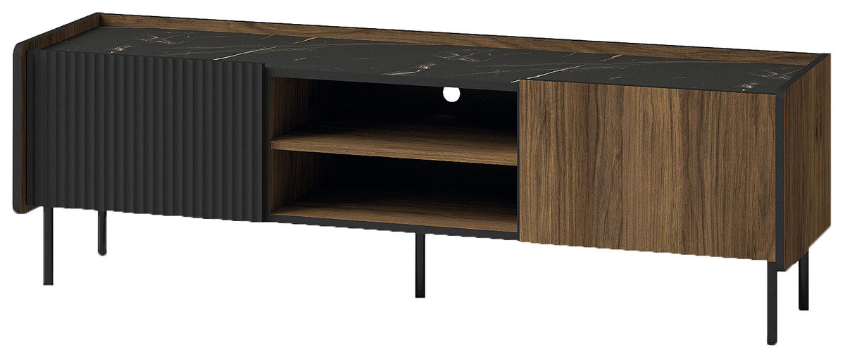 Dwudrzwiowa szafka RTV do salonu 150 cm PINNACLE