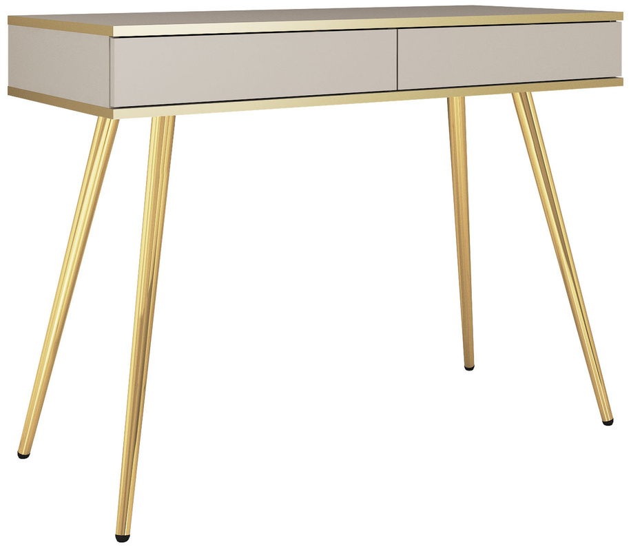 Toaletka do sypialni 102 cm z szufladami ORVIETO beż