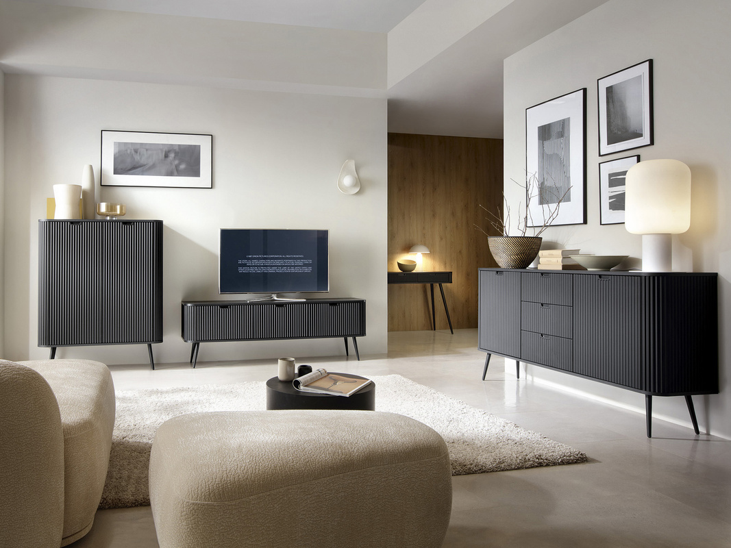 Zestaw nowoczesnych mebli do salonu z szafką RTV ZENIT