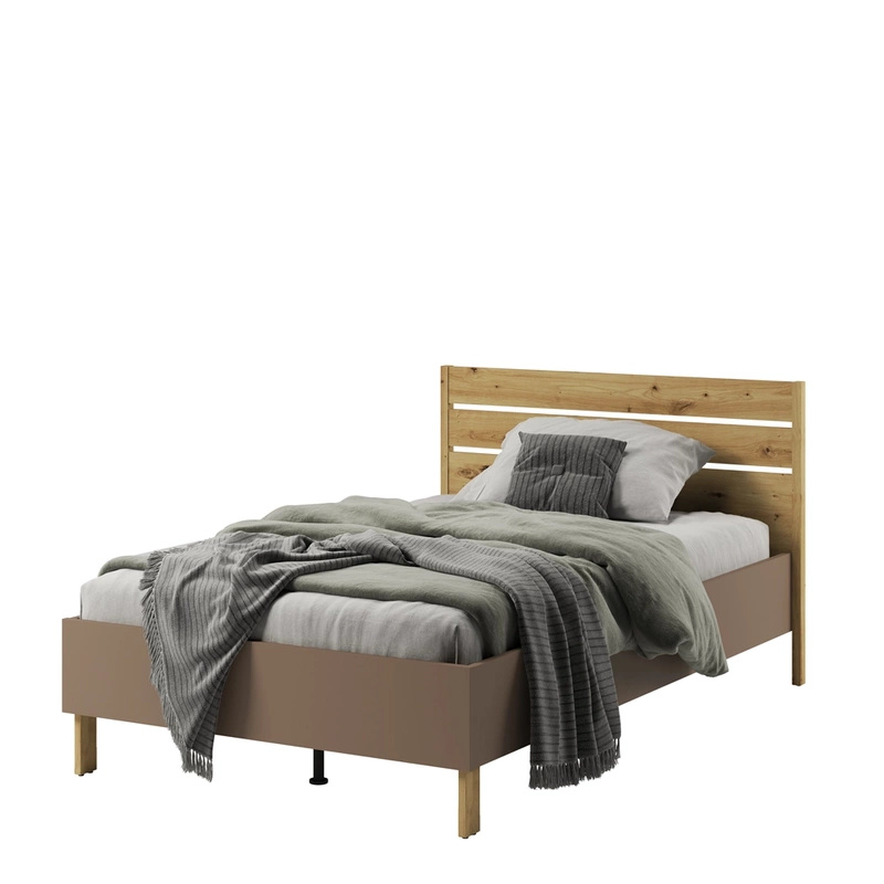 Nowoczesne łóżko młodzieżowe ze stelażem LENNY 120x200 cm