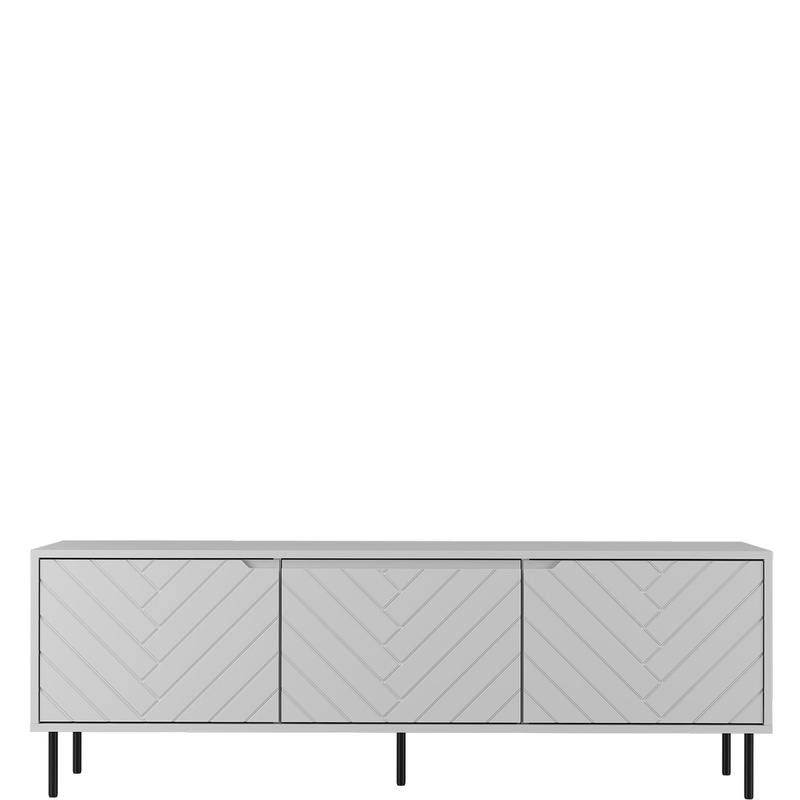 Biała szafka RTV 150 cm pod telewizor do salonu MIVIO