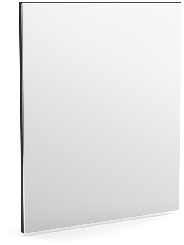 Wiszące lustro prostokątne do przedpokoju 60 cm JOVITA antracyt