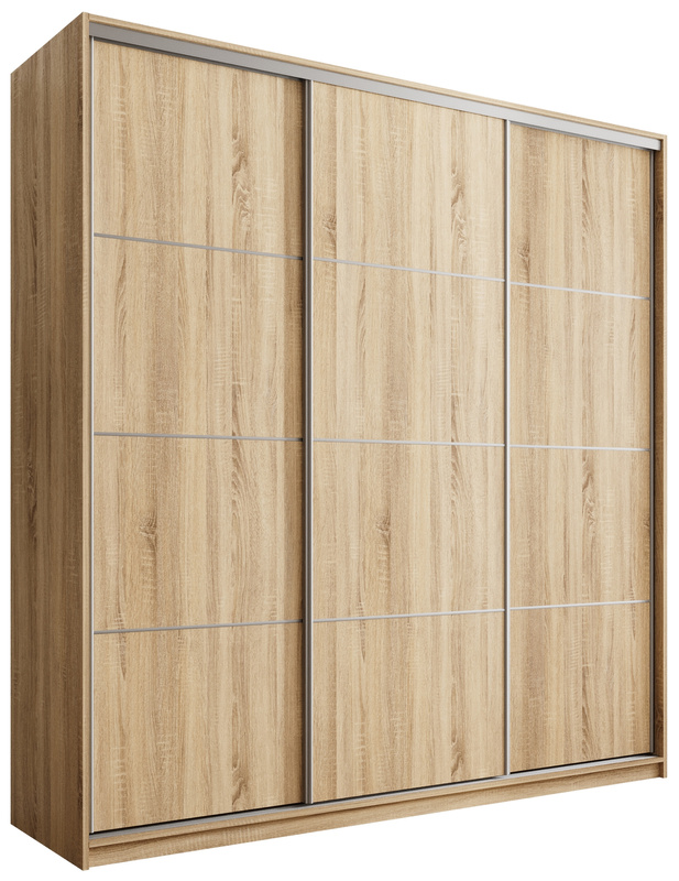 Szafa przesuwna do sypialni 200 cm TOP MAX dąb sonoma
