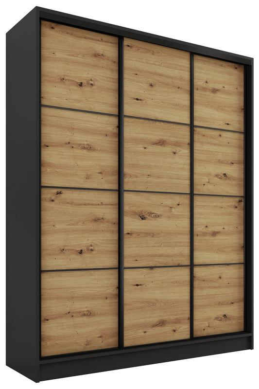 Szafa przesuwna 150 cm dąb artisan LOFT