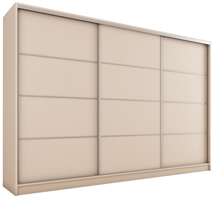 Duża szafa przesuwna do sypialni 280 cm TOP MAX beż piaskowy