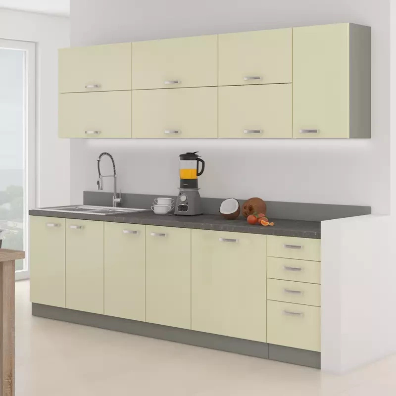 Tanie meble kuchenne krem połysk CARMEN 6