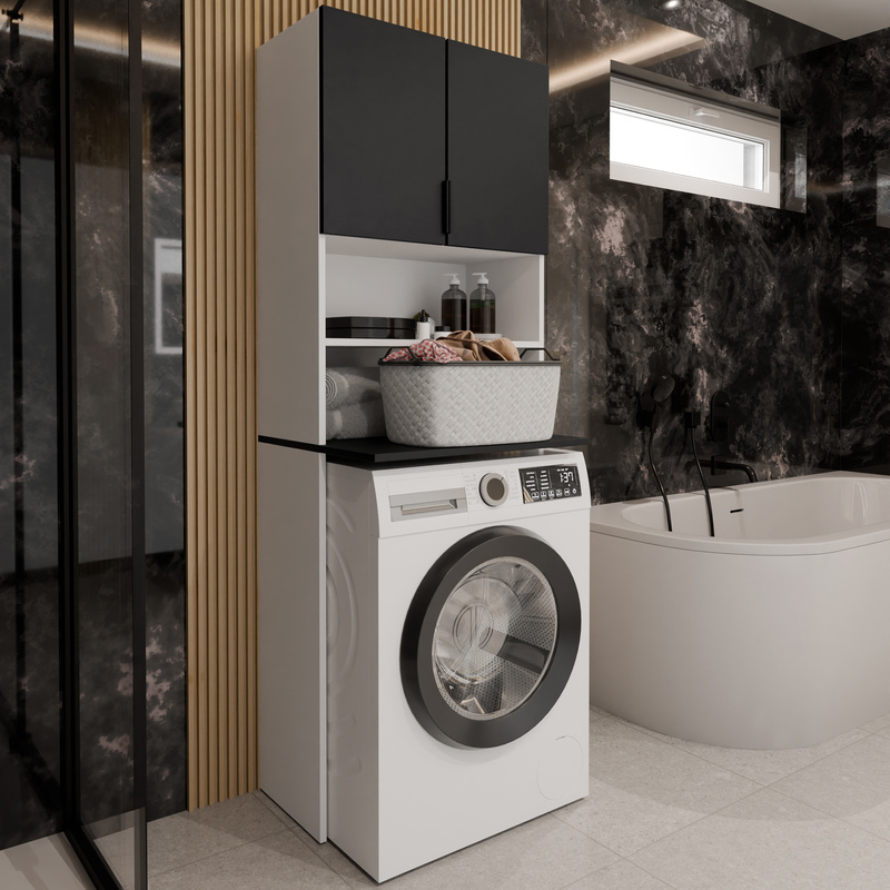 Szafka nad pralkę z blatem 64 cm TREMO PLUS