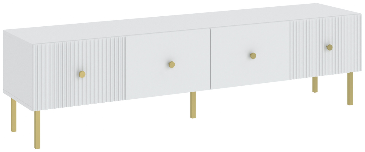 Szafka pod telewizor 180 cm do salonu VALTEO biały