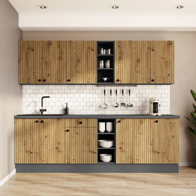 Nowoczesny zestaw mebli kuchennych frezowane fronty ALEPPO