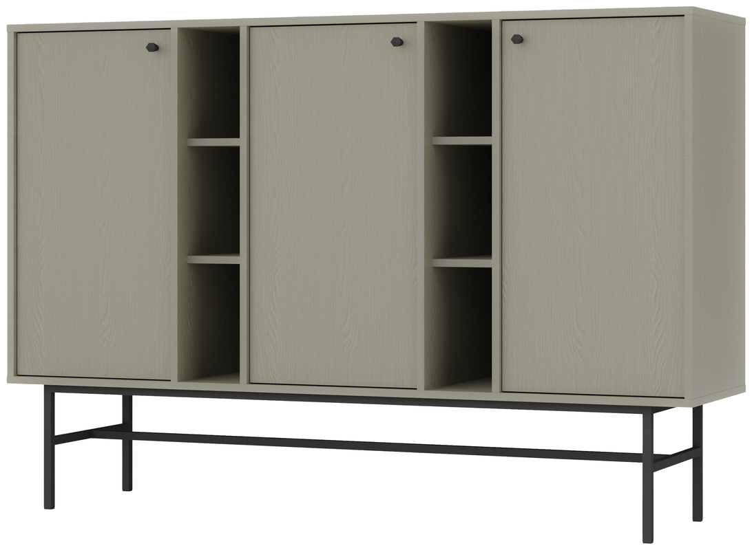 Pojemna komoda trzydrzwiowa 160 cm do salonu TOKEN