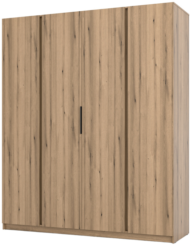 Nowoczesna czterodrzwiowa szafa z półkami 200 cm KARAT