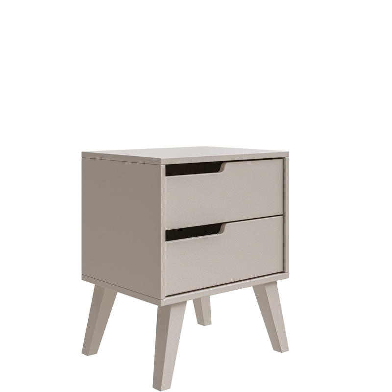 Szafka nocna z szufladami 45 cm do sypialni NIVARO kaszmir