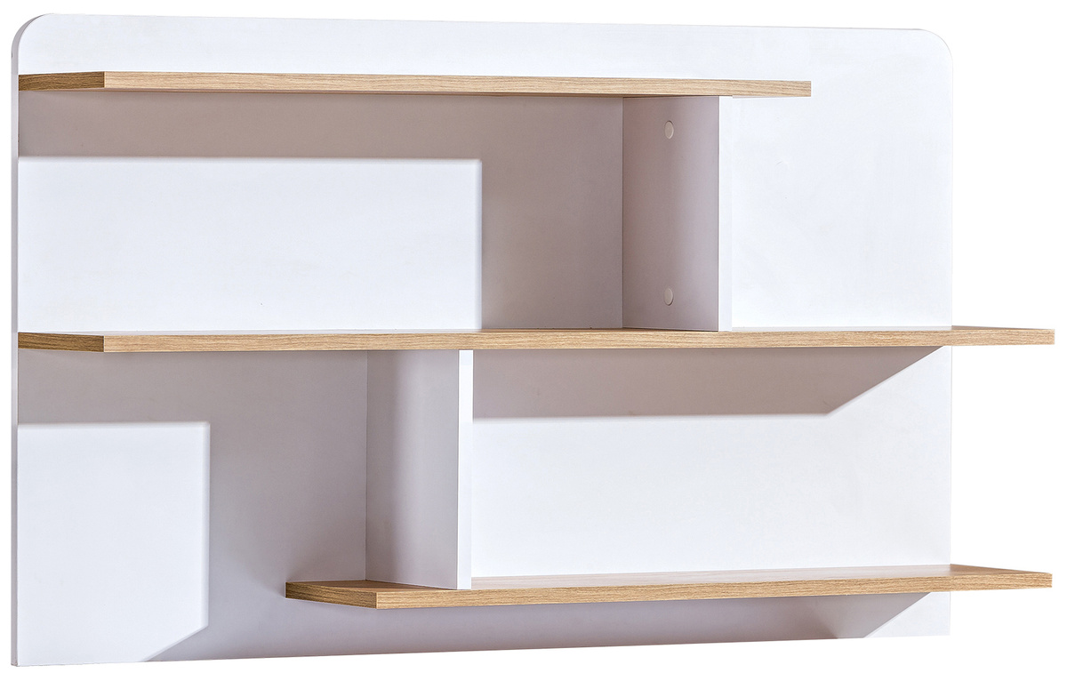 Nowoczesna półka wisząca do pokoju dziecięcego 110 cm LUMINOUS biały
