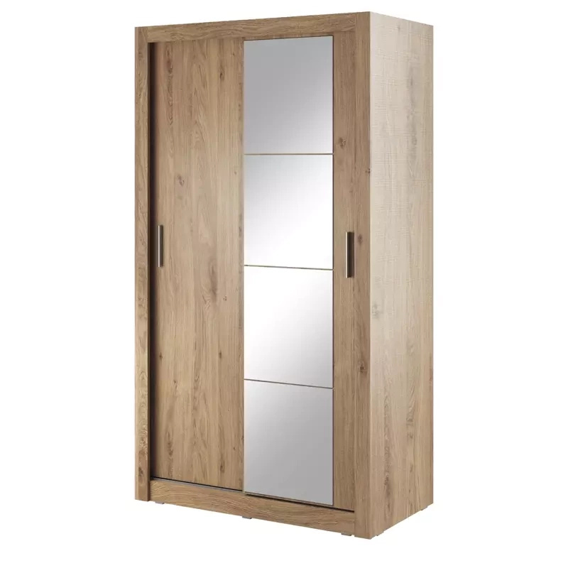 Szafa przesuwna do pokoju 120 cm lustro półki drążki ARTI