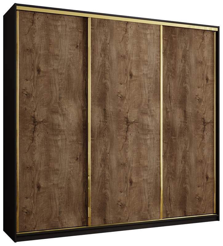 Duża szafa przesuwna 250 cm GOLD NEW MAX lefkas