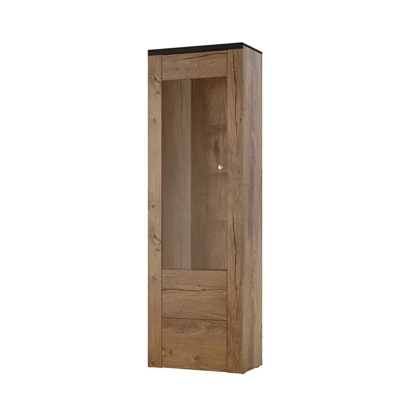 Witryna do salonu wysoka LARONA dąb lefkas