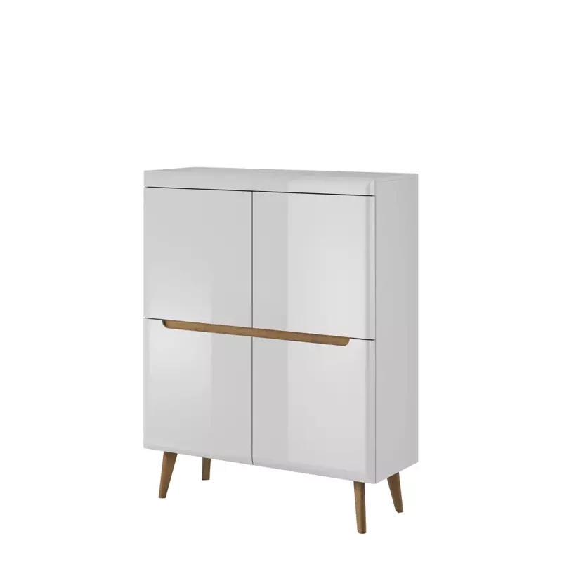 Duża komoda biała połysk RENI