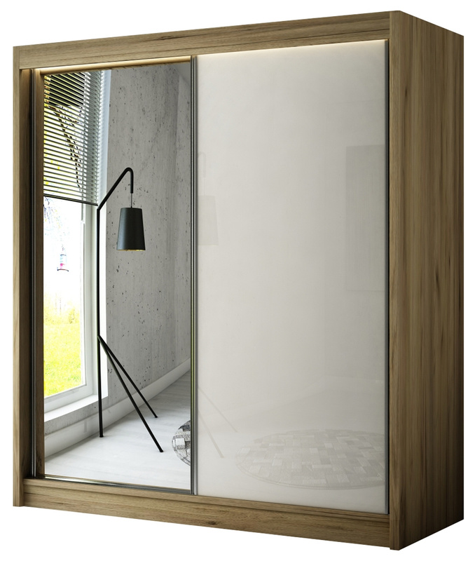 Nowoczesna szafa przesuwna z lustrem 150 cm VARENO