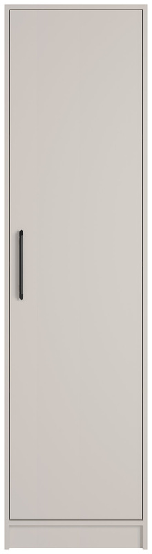 Nowoczesna szafa jednodrzwiowa z półkami 50 cm SEVAS kaszmir