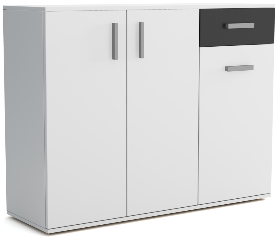 Biała komoda do przedpokoju z szufladą JOVITA