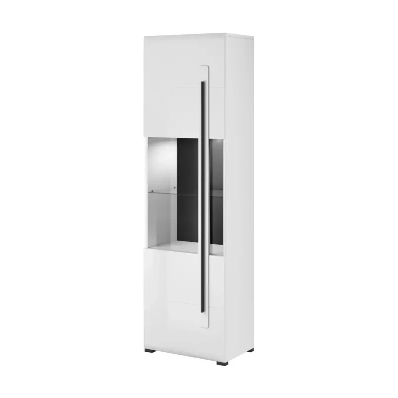 Witryna stojąca biały połysk TELOS