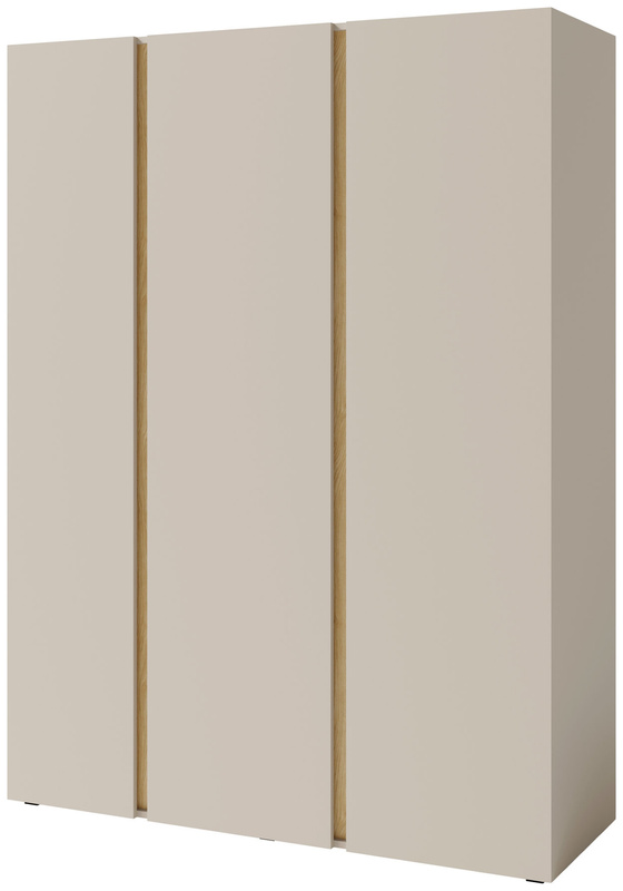 Młodzieżowa szafa uchylna trzydrzwiowa do pokoju nastolatka 145 cm LISSARO