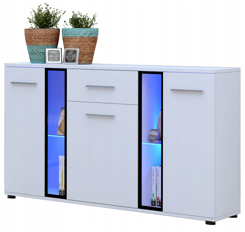 Nowoczesna Komoda Biały Mat CUBE