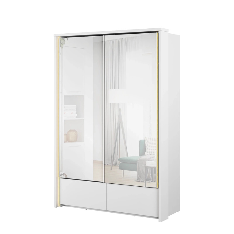 Nowoczesna szafa przesuwna z lustrem do salonu 150 cm cm TAYA