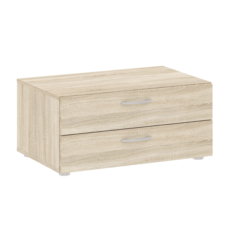 Komoda 74 cm do sypialni z szufladami BARENA dąb sonoma