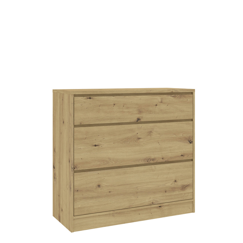 Komoda 98 cm do salonu z szufladami BALVIO dąb artisan