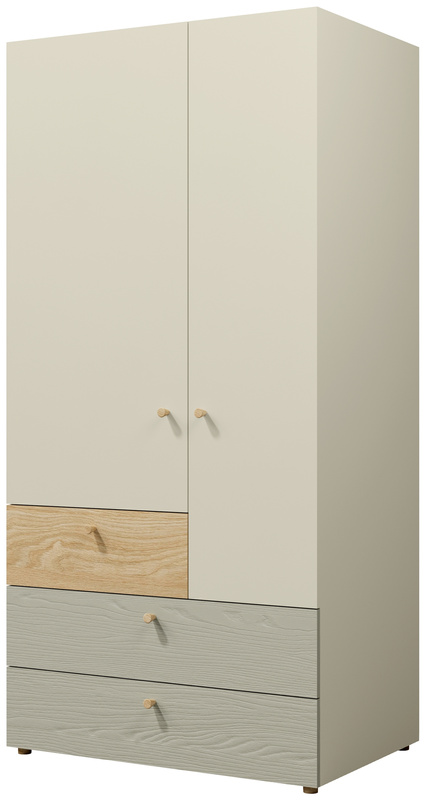 Szafa do pokoju młodzieżowego 90 cm z szufladami YOKO