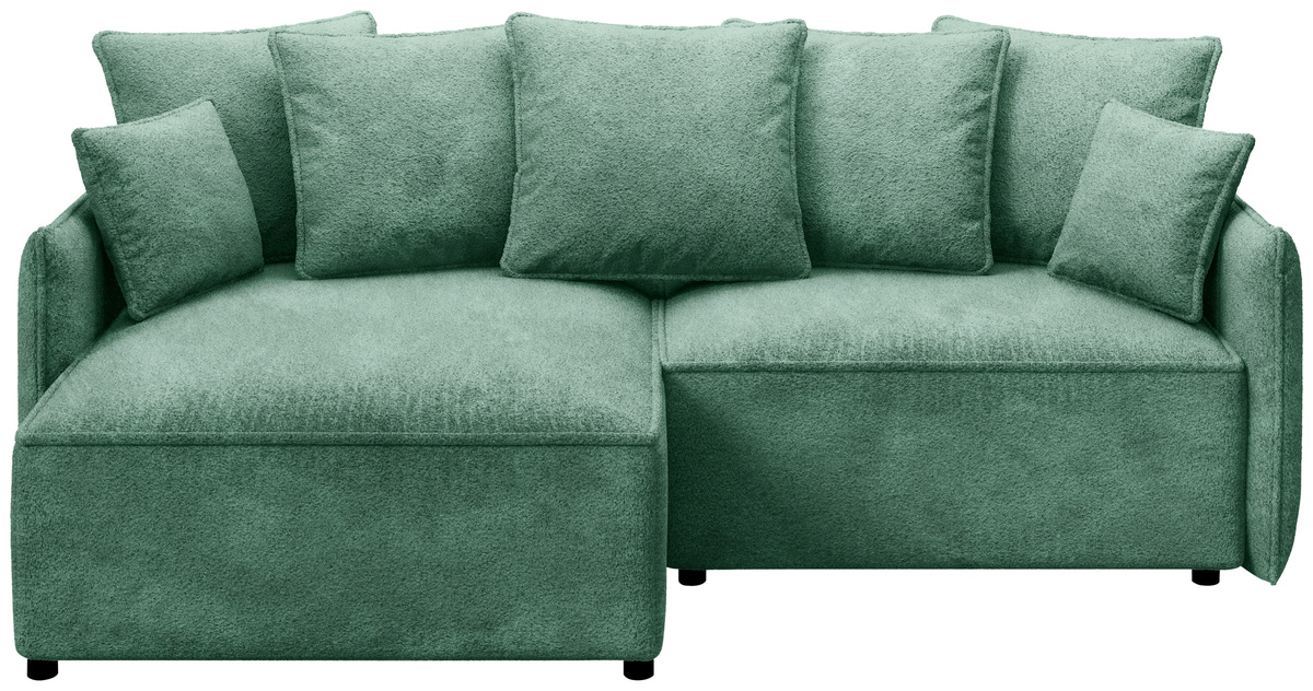 Rozkładana kanapa narożna z funkcją spania boucle ARTUR