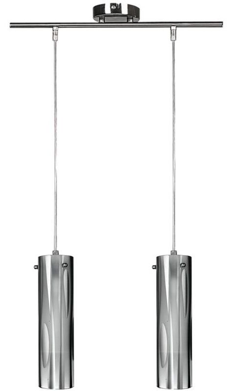 Listwa sufitowa 2-punktowa do salonu NEPTUN nikiel mat