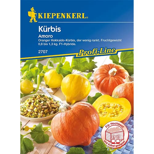 1 szt, Dynia Amoro - Nasiona: Ilość w opakowaniu: 7 szt.