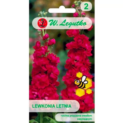 1 szt, Lewkonia Excelsior czerwono - wiśniowa - Nasiona: Ilość w opakowaniu: 0.5 g