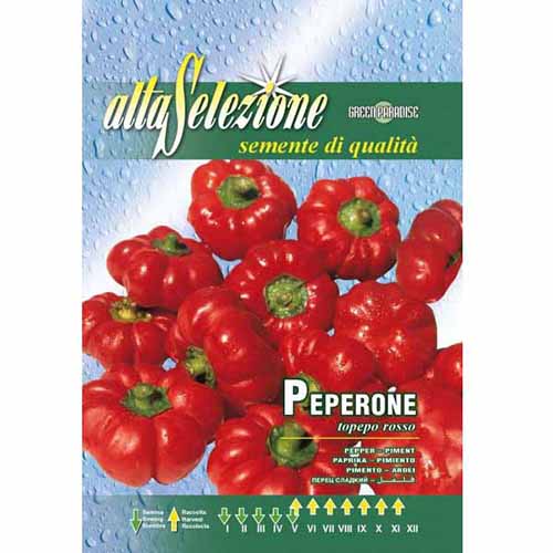 1 szt, Papryka Topepo rosso Morami - Nasiona: Ilość w opakowaniu: 1.5 g