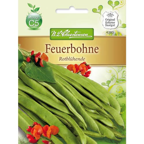 Fasola wielokwiatowa Rotbluhende - Nasiona. Ilość w opakowaniu: 1 opak - GradinaMax