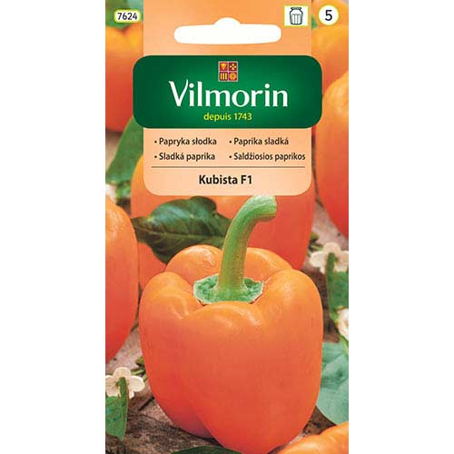 1 szt, Papryka słodka Kubista F1 Vilmorin - Nasiona: Ilość w opakowaniu: 0.2 g
