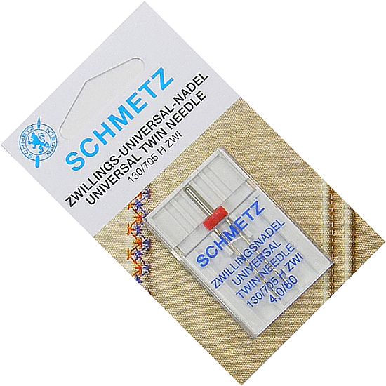 igła do maszyn domowych SCHMETZ podwójna 130/705 H ZWI rozstaw 4 /80 (0703099)
