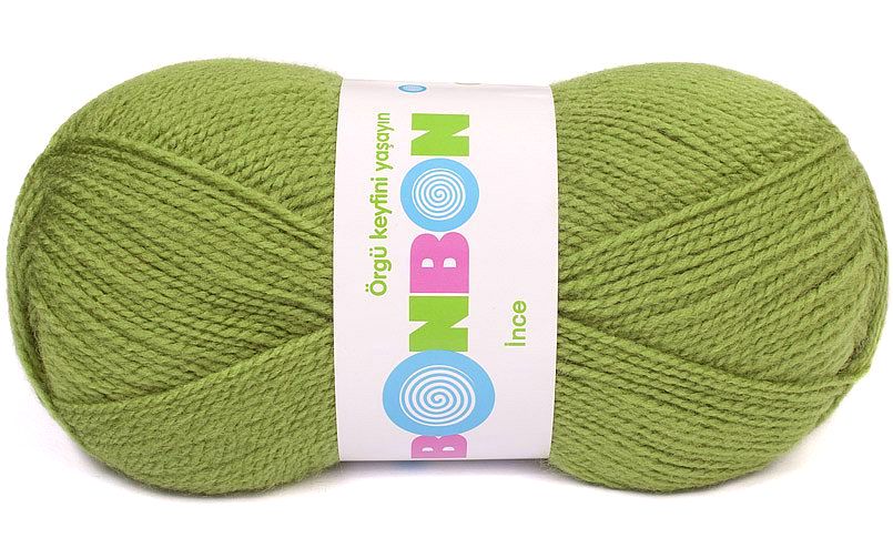 włóczka Bonbon Ince 100gr kol. 98326 / oliwka