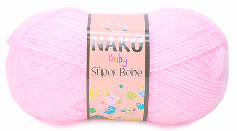 włóczka NAKO SUPER BEBE 50g kolor: 23069 / jasny róż