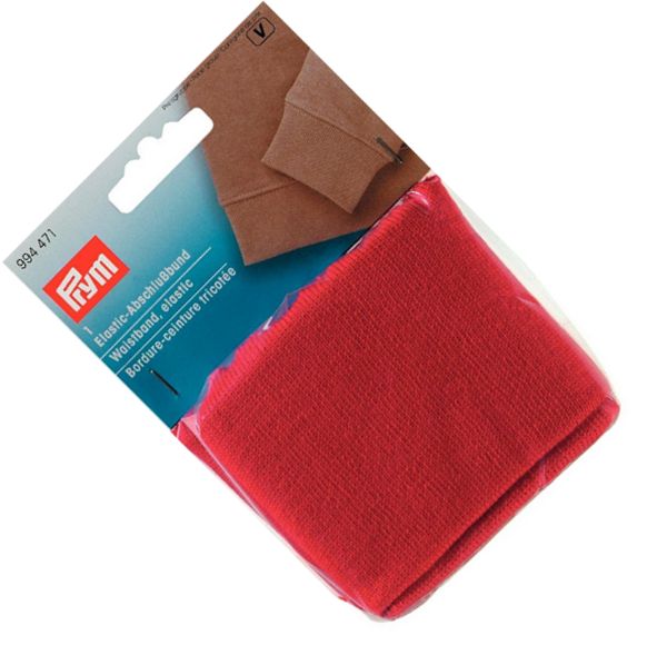 elastyczny ściągacz do bluz i swetrów /dół czerwony PRYM 994471 .