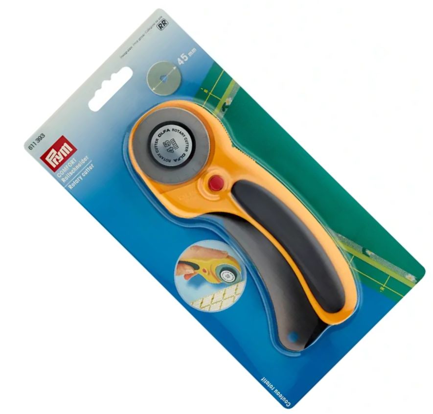 nóż obrotowy do patchworków / tkaniny 45mm OLFA-PRYM "COMFORT" PRYM 611393 .