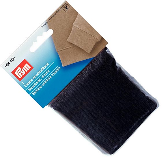 elastyczny ściągacz do bluz i swetrów /dół czarny PRYM 994400 .